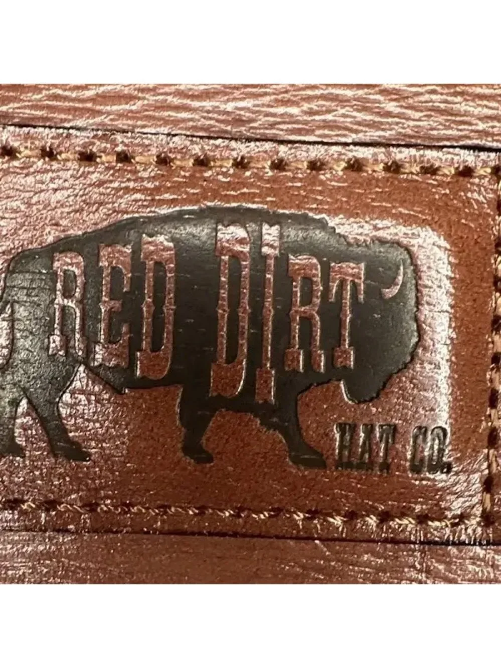 Red Dirt Hat Co Mens Southwest Canvas Leather Card Case